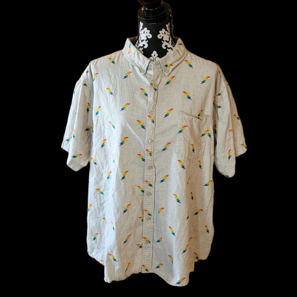 🌈PRIDE Mens button down shirt.